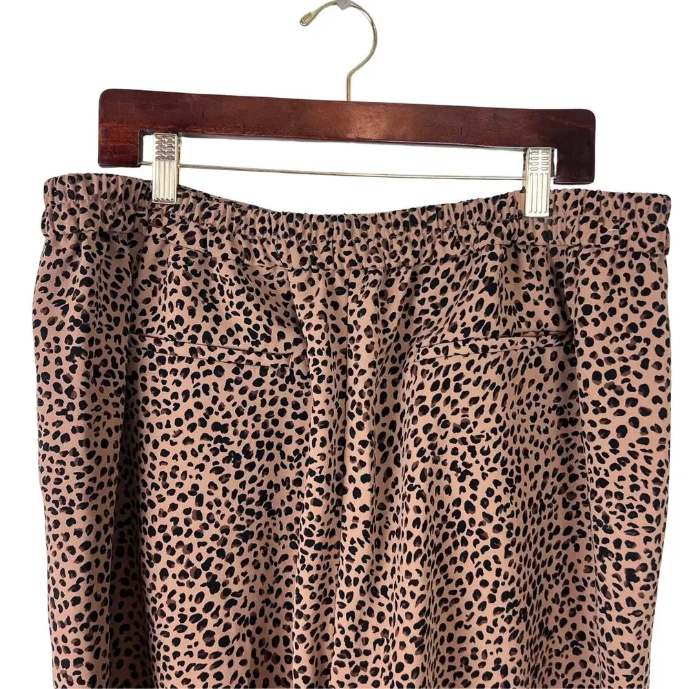 J.Crew Jamie Pant Leopard Print High Rise Cropped Pants Size 16 - Picture 7 of 8